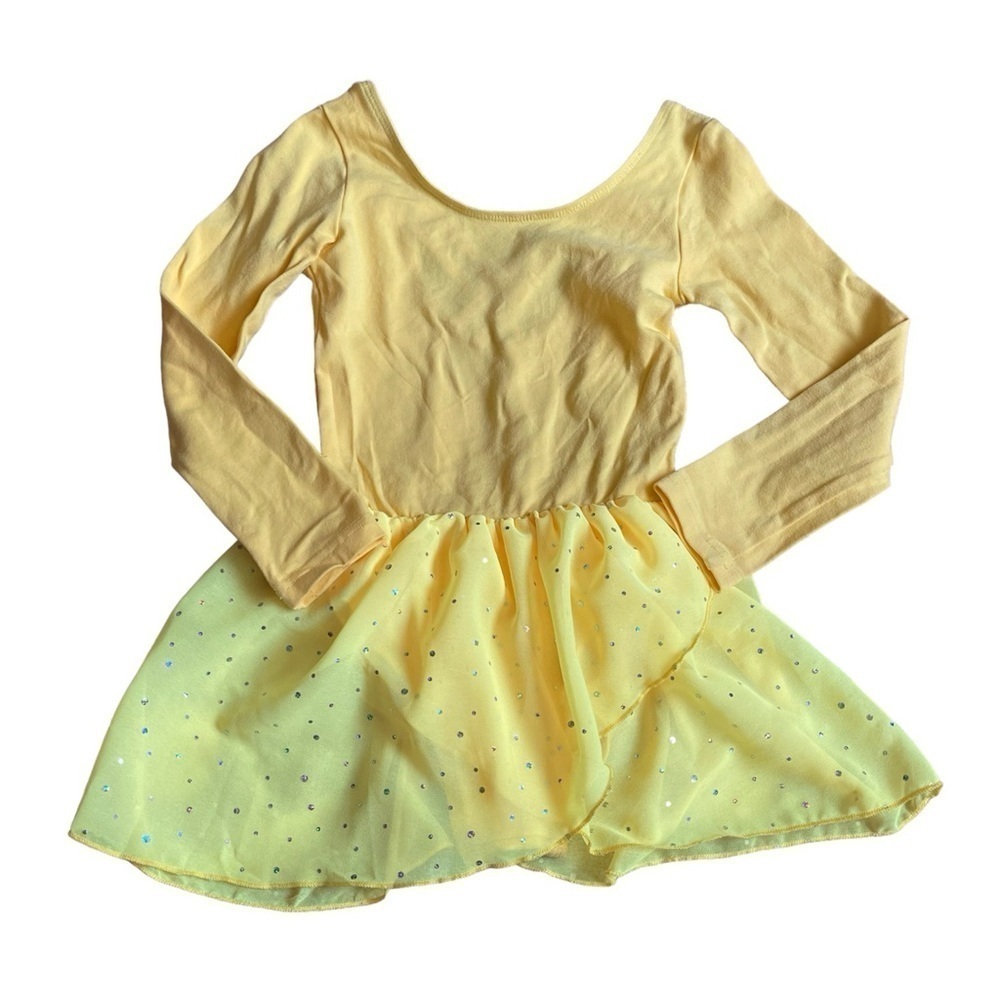 Yellow Ballet Leotard with Skirt Size 130/ 6T